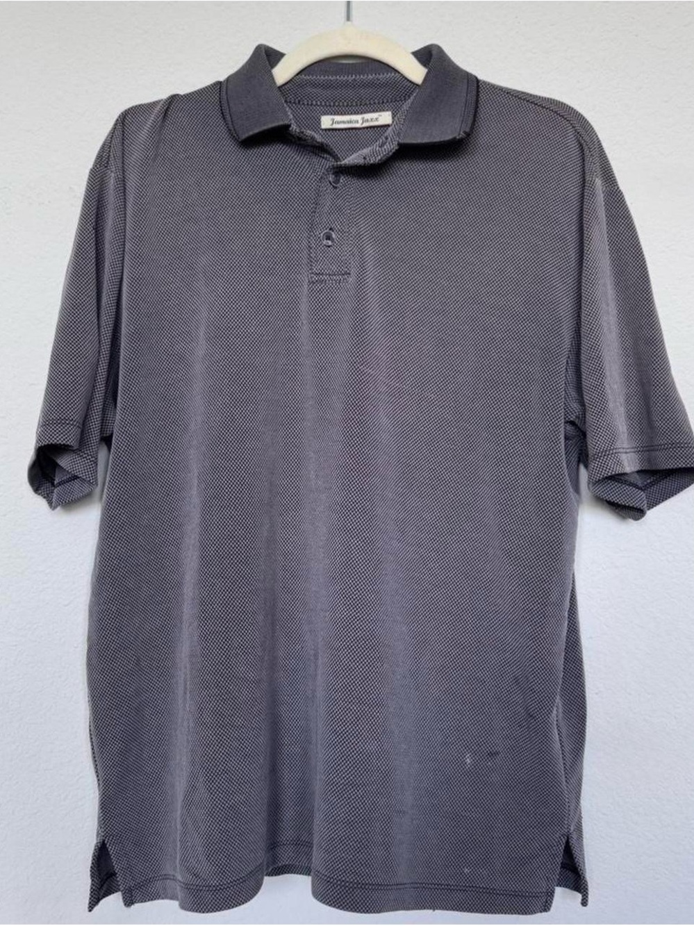 Jamaica Jaxx Men's Gray Short-Sleeve Polo